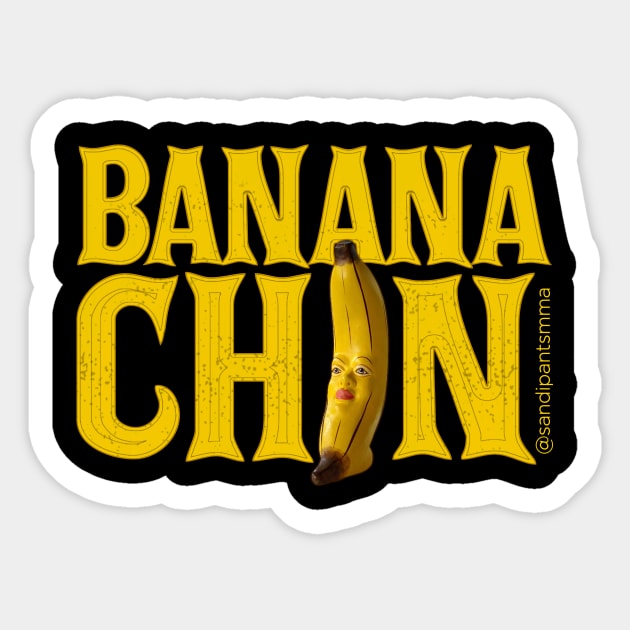 Banana Chin Sticker by SavageRootsMMA